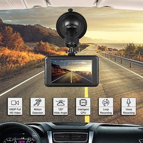 Caméra de Surveillance Voiture 1080P – Dash Cam avec Détection G-Sensor