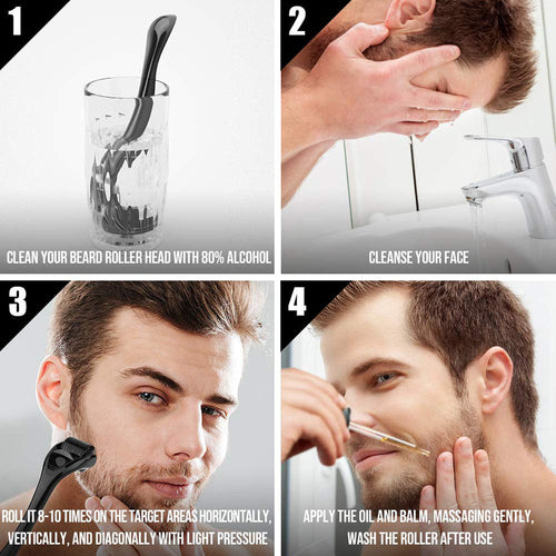 BARTPROFI, Kit Complet de Soin et Taille de Barbe 5 en 1.