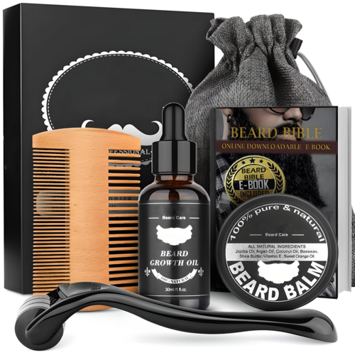 BARTPROFI, Kit Complet de Soin et Taille de Barbe 5 en 1.
