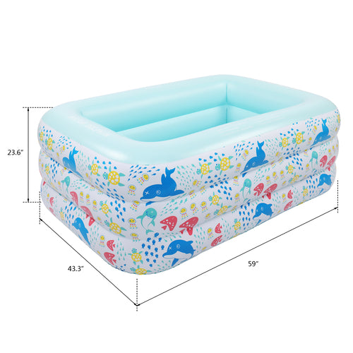 Piscine Gonflable Enfants – 150 × 110 × 60 cm