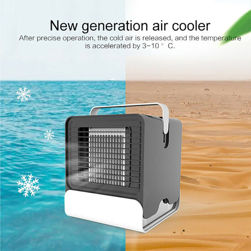 Mini Rafraîchisseur d'Air USB – Ions Négatifs, Silencieux & Portable