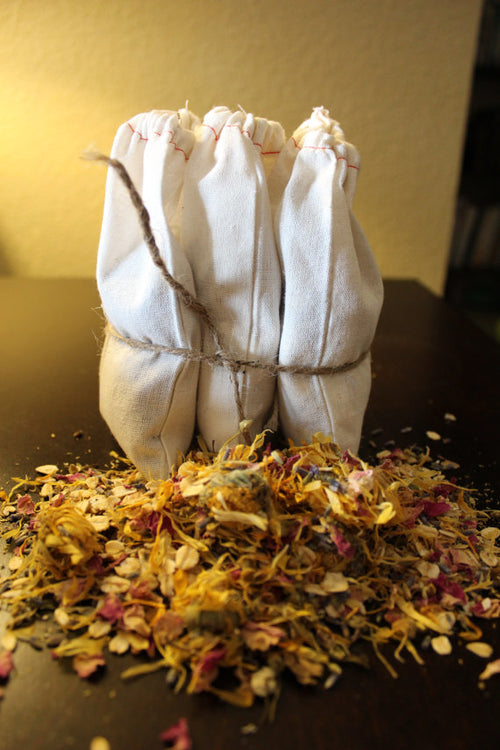 Sachet de Bain Bio Apaisant pour Bébé – Lavande, Camomille, Calendula & Avoine