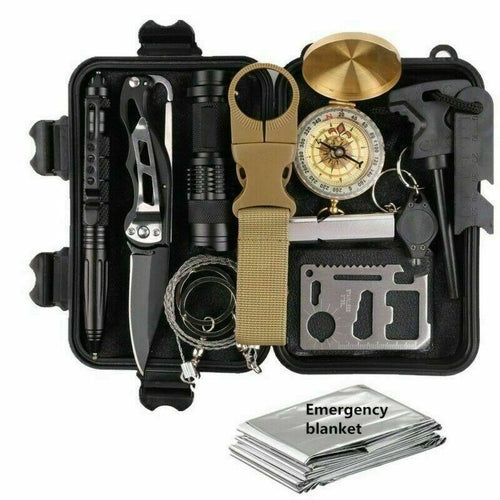 Kit de Survie Professionnel 14 en 1 – Camping & Aventures en Plein Air